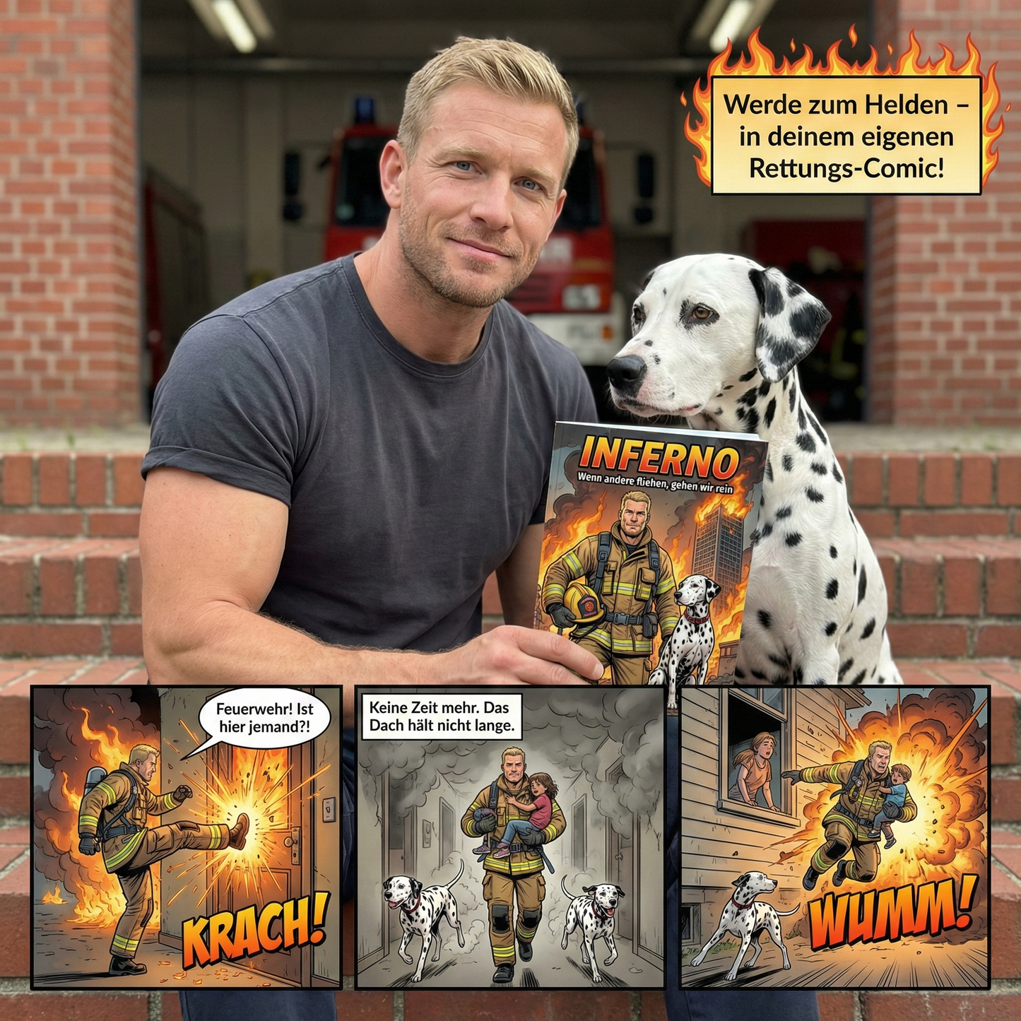 Feuerwehr-Comic: Werde zum Retter!